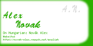 alex novak business card